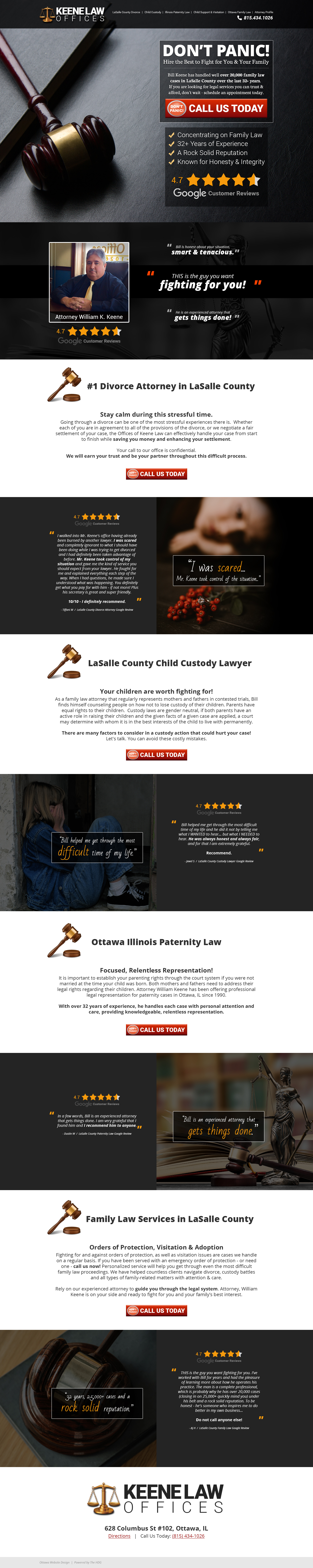 Bill Keene Full Website Redesign by AJ Hauser