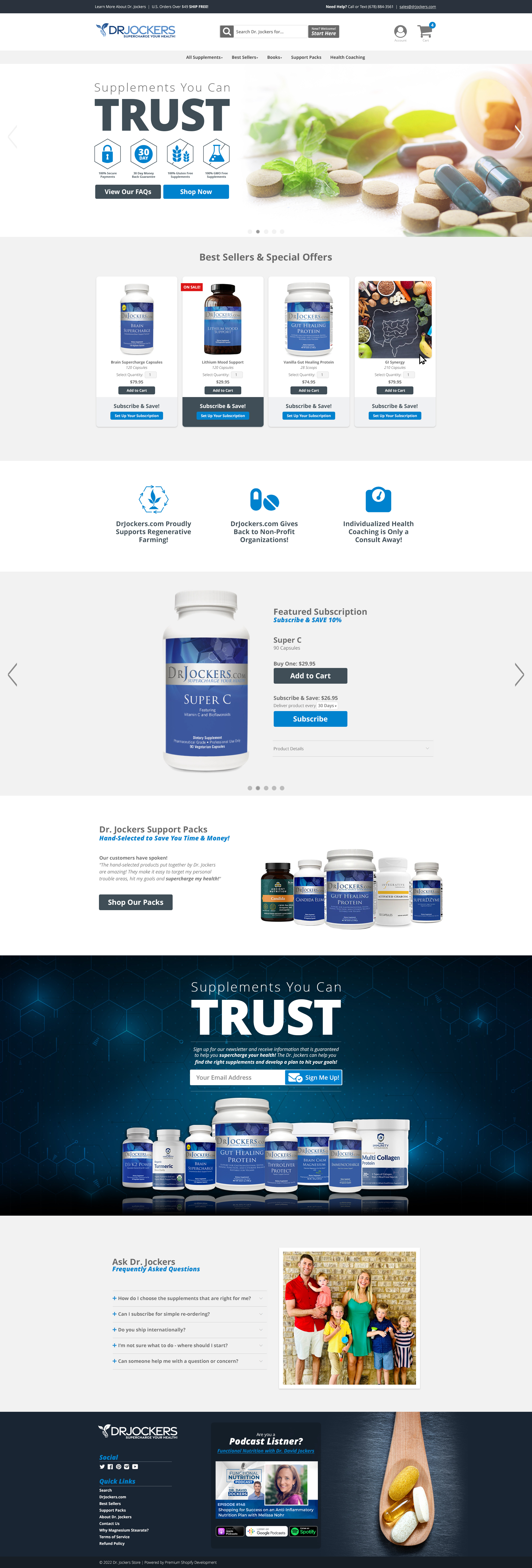 Dr. Jockers Complete Homepage Redesign by AJ Hauser