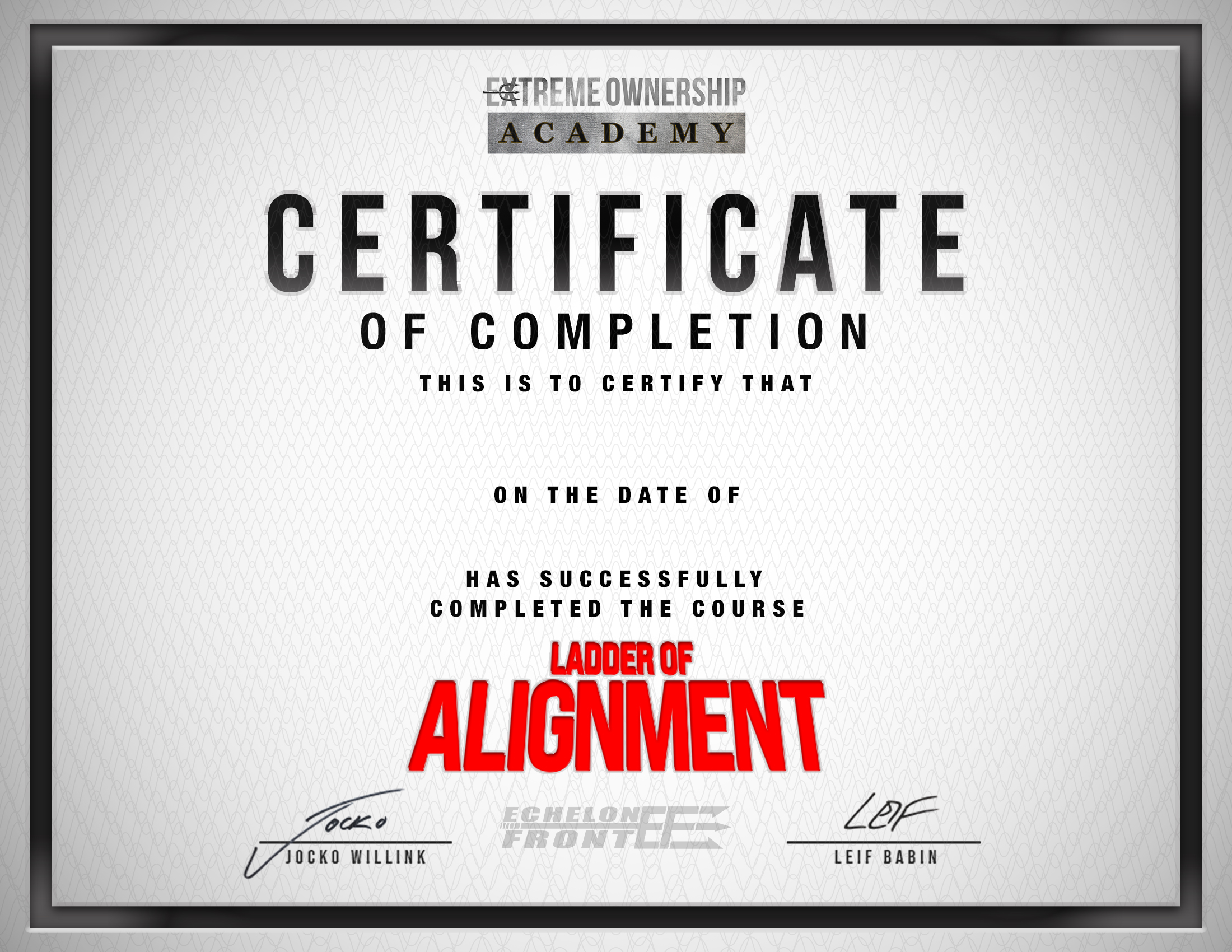 Ladder of Alignment Course Assets Creation by AJ Hauser